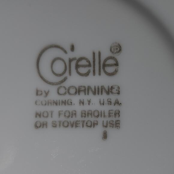 Corelle Spring Blossom Green Crazy Daisy Saucer Replacement Vintage Corning - Picture 3 of 3